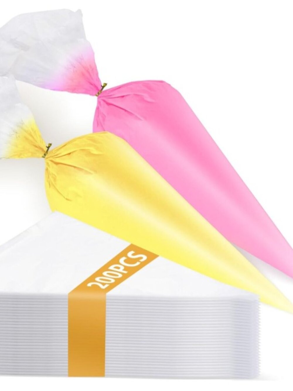 18"  & 26" 200 total Thickened and Non-Slip Piping Icing Bags Disposable